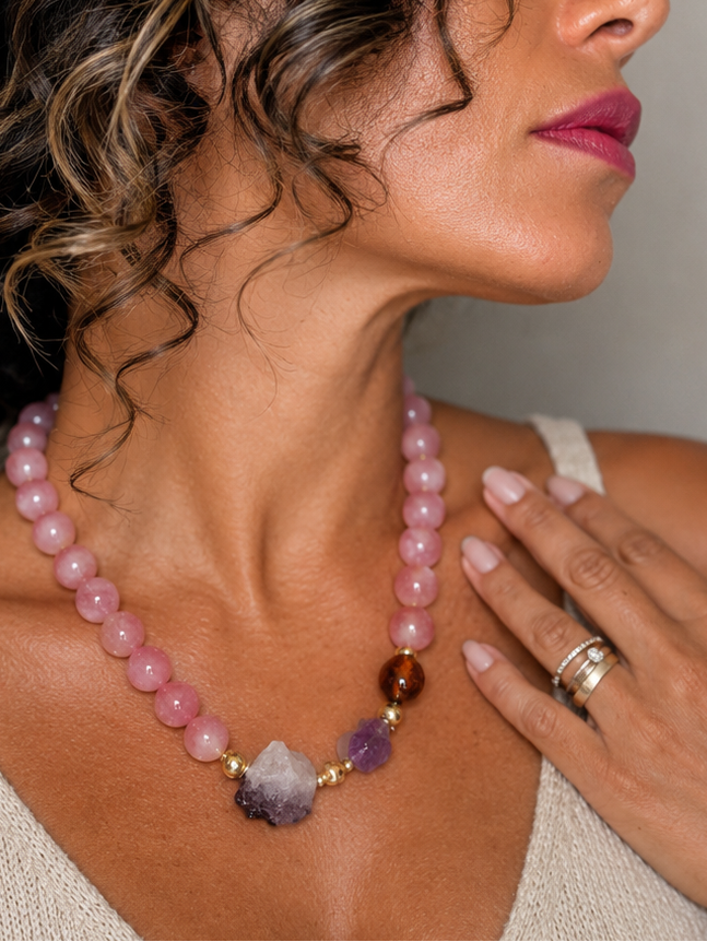 COLAR AURA ROSA