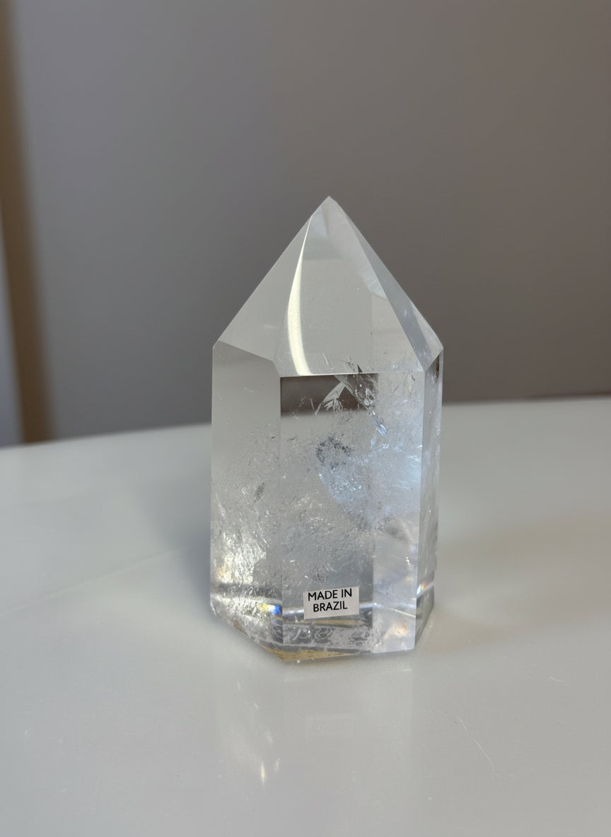 COLEÇÃO DE PONTAS DE QUARTZO TRANSPARENTE - CRISTAL MESTRE
