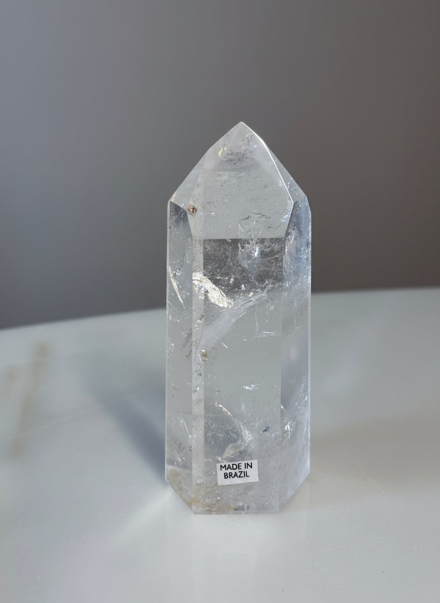 COLEÇÃO DE PONTAS DE QUARTZO TRANSPARENTE - CRISTAL MESTRE