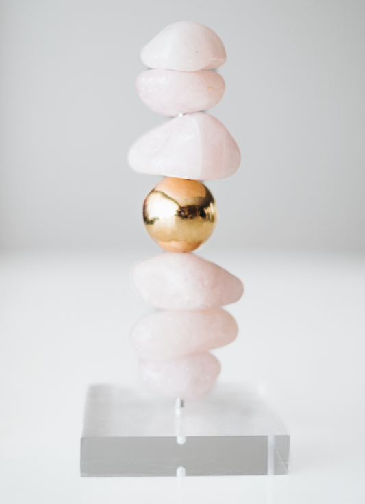 PEQUENO PILAR QUARTZO ROSA ✨