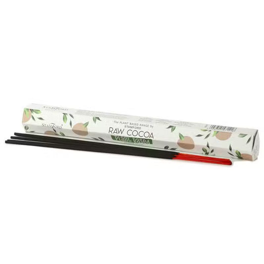 INCENSO VEGETAL DE CACAU CRU COM AROMA QUENTE E ENVOLVENTE