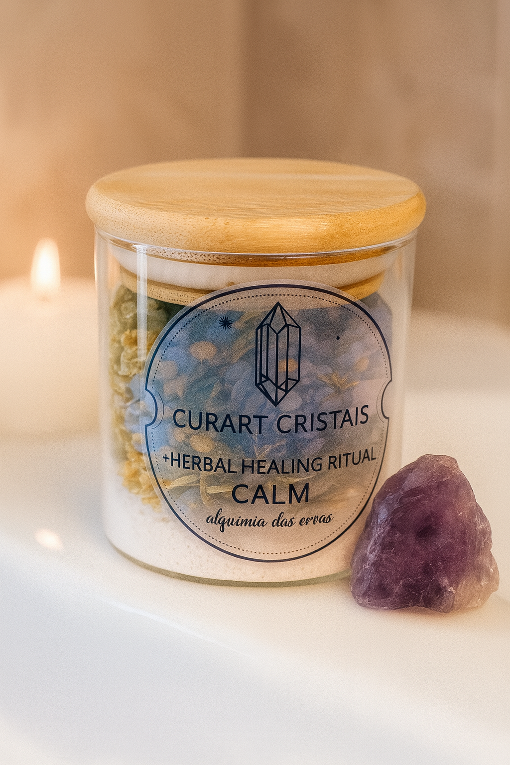 BANHO CALMANTE COM ERVAS E AREIA DE QUARTZO