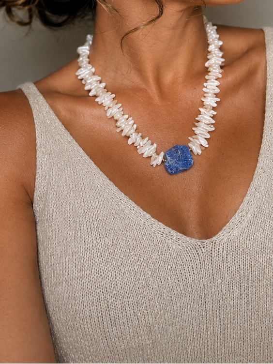COLAR MARÉ AZUL