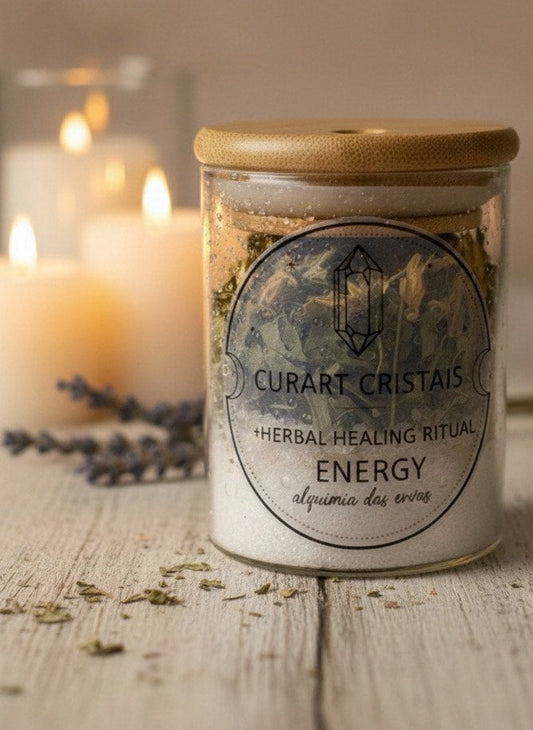 BANHO ENERGIZANTE COM ERVAS  E AREIA DE QUARTZO