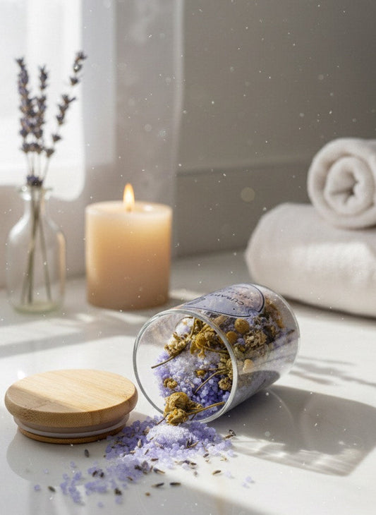 BANHO CALMANTE COM ERVAS E AREIA DE QUARTZO