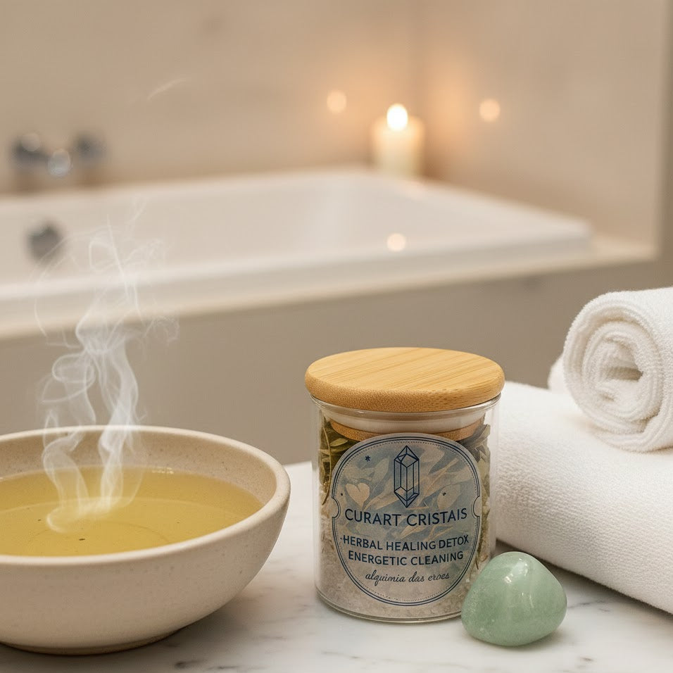 BANHO DETOX COM ERVAS  E AREIA DE QUARTZO